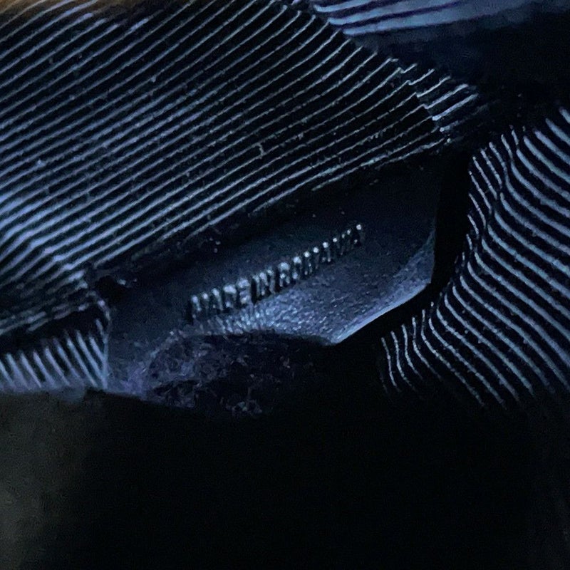 バーバリー ショルダーバッグ アイコンストライプ ルイーズバッグ PVC レザー 8051846 BURBERRY 黒