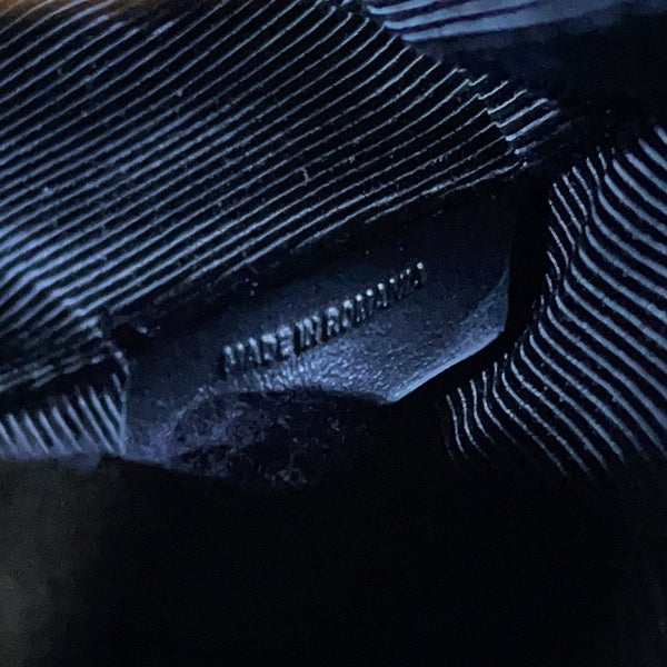 バーバリー ショルダーバッグ アイコンストライプ ルイーズバッグ PVC レザー 8051846 BURBERRY 黒