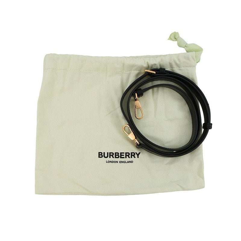 バーバリー ショルダーバッグ アイコンストライプ ルイーズバッグ PVC レザー 8051846 BURBERRY 黒