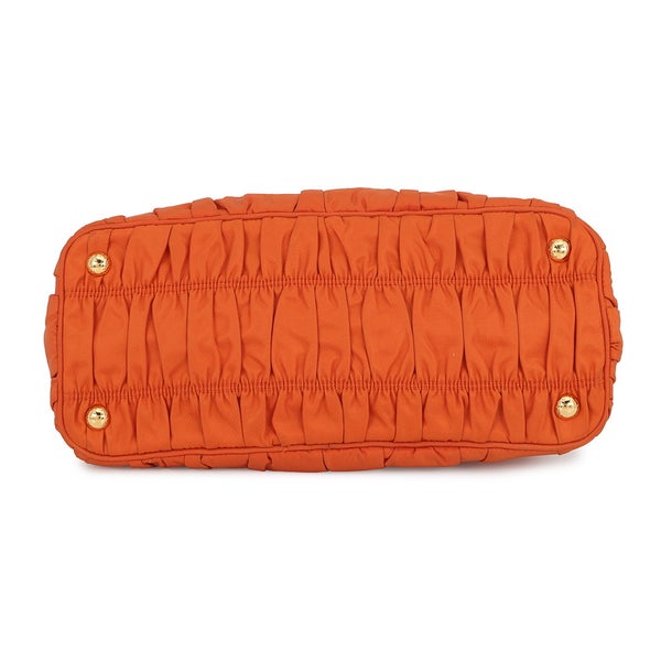 プラダ ハンドバッグ ギャザー ナイロン レザー BN2393 PRADA 2way