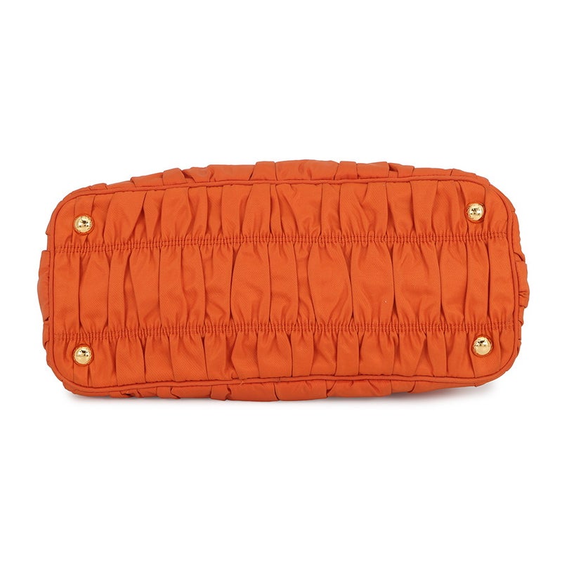 プラダ ハンドバッグ ギャザー ナイロン レザー BN2393 PRADA 2way