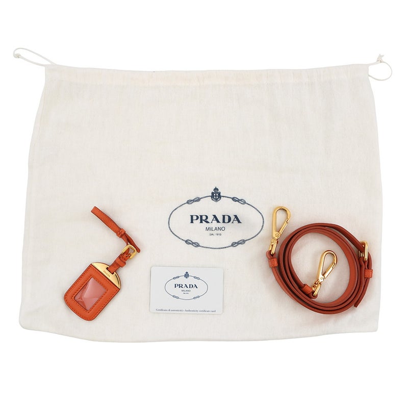 プラダ ハンドバッグ ギャザー ナイロン レザー BN2393 PRADA 2way