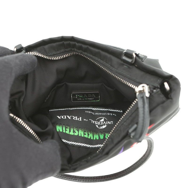プラダ ハンドバッグ UNIVERSAL STUDIOS for PRADA フランケンシュタイン ハート 1BA252 PRADA 2way 黒
