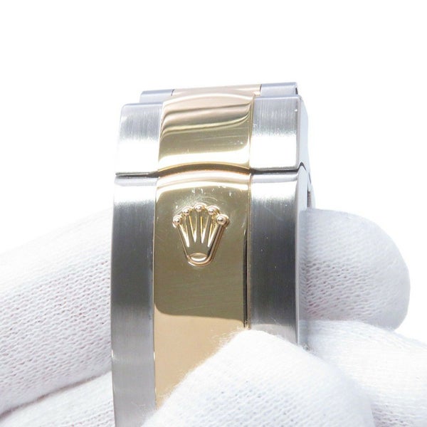 ロレックス デイトジャスト SS/K18YG 10Pダイヤ 116233G ROLEX 腕時計 シルバーコンピューター文字盤