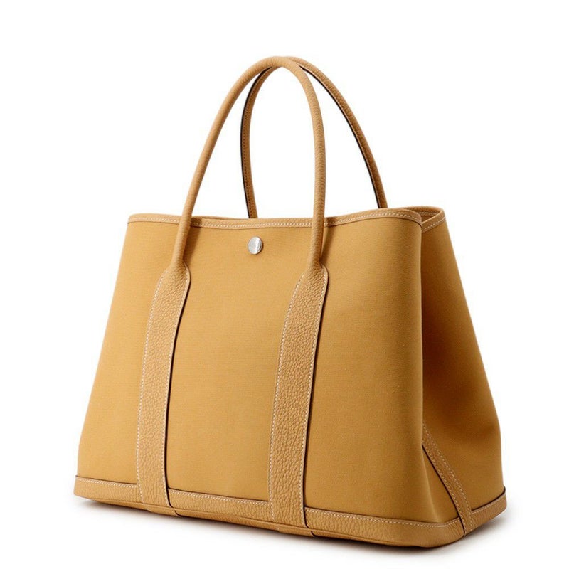 エルメス トートバッグ ガーデンパーティPM ナチュラルサブレ/シルバー金具 トワルオフィシエ/ネゴンダ K刻印