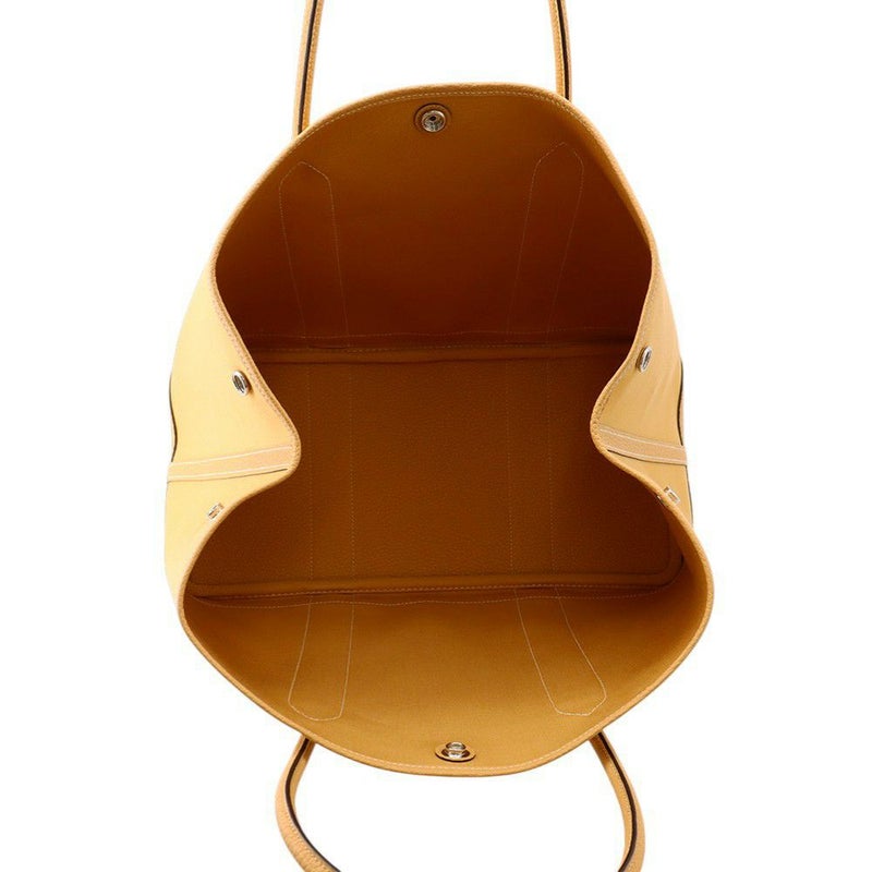 エルメス トートバッグ ガーデンパーティPM ナチュラルサブレ/シルバー金具 トワルオフィシエ/ネゴンダ K刻印