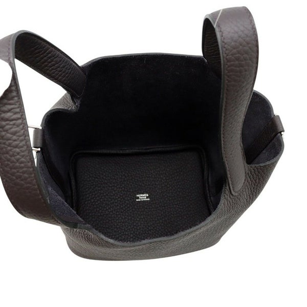 エルメス ハンドバッグ ピコタンロックPM プルノワール/シルバー金具 トリヨンクレマンス W刻印