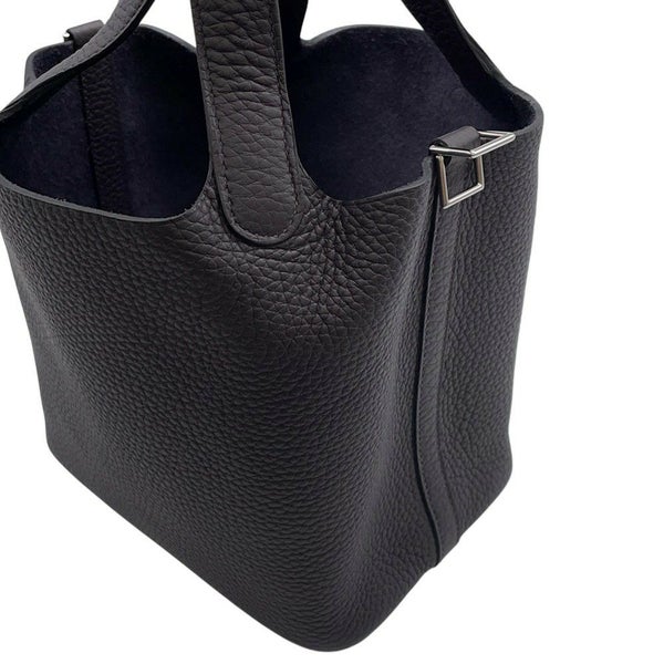 エルメス ハンドバッグ ピコタンロックPM プルノワール/シルバー金具 トリヨンクレマンス W刻印