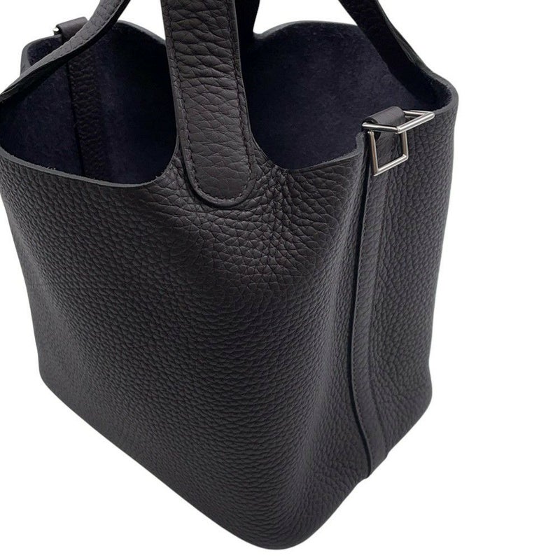 エルメス ハンドバッグ ピコタンロックPM プルノワール/シルバー金具 トリヨンクレマンス W刻印