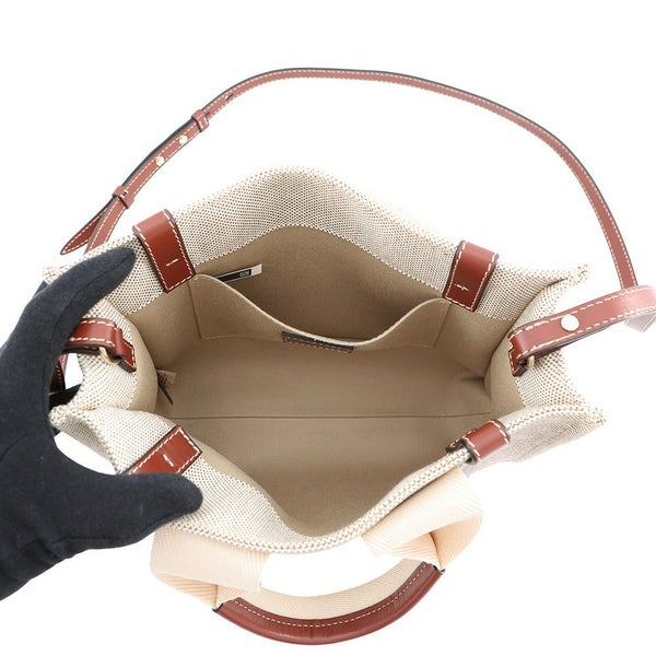 クロエ ハンドバッグ ウッディ トート スモール キャンバス レザー CHC21WS397E6690U Chloe 2way