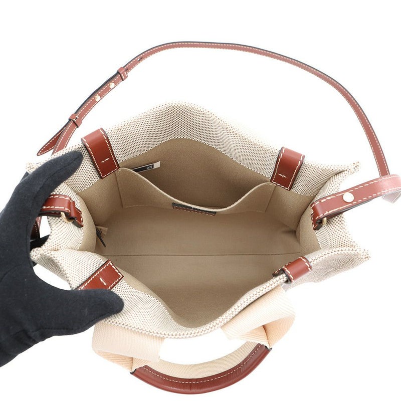 クロエ ハンドバッグ ウッディ トート スモール キャンバス レザー CHC21WS397E6690U Chloe 2way