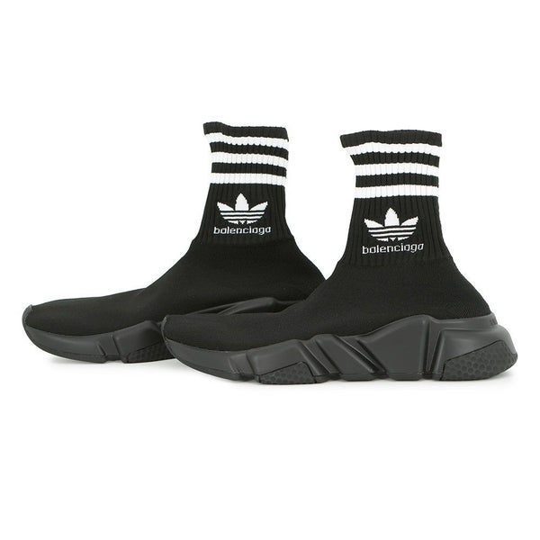 バレンシアガ スニーカー アディダスコラボ ソックススニーカー レディースサイズ35 717589 BALENSIAGA adidas 靴 黒 白