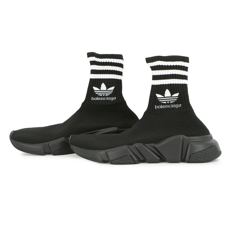 バレンシアガ スニーカー アディダスコラボ ソックススニーカー レディースサイズ35 717589 BALENSIAGA adidas 靴 黒 白