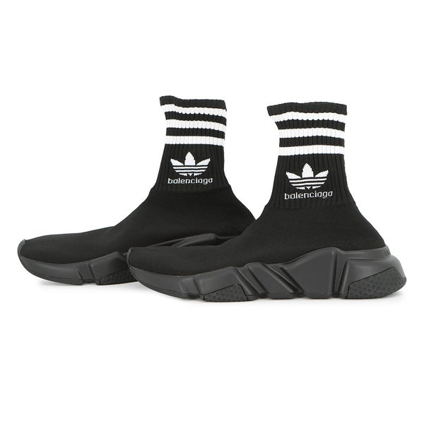 バレンシアガ スニーカー アディダスコラボ ソックススニーカー レディースサイズ35 717589 BALENSIAGA adidas 靴 黒 白