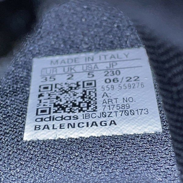 バレンシアガ スニーカー アディダスコラボ ソックススニーカー レディースサイズ35 717589 BALENSIAGA adidas 靴 黒 白