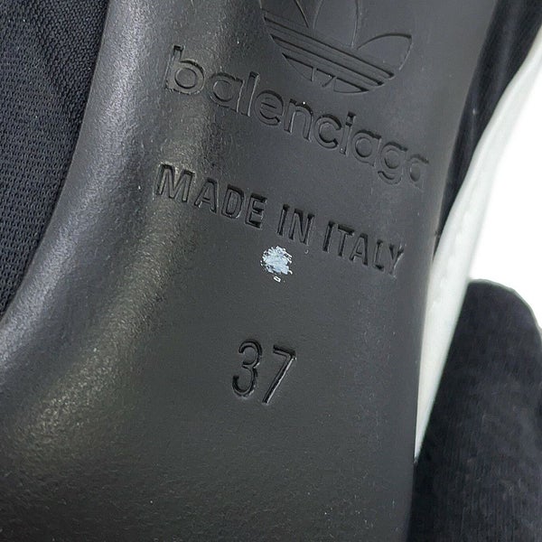 バレンシアガ ブーツ アディダスコラボ ナイフ オーバーニーブーツ レディースサイズ37 724074 BALENCIAGA adidas 靴 黒 白