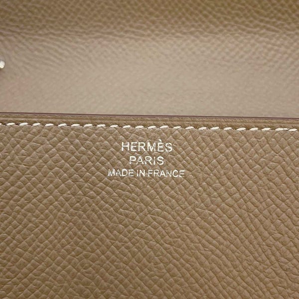 エルメス 財布 クリック16 エトゥープ/シルバー金具 エプソン D刻印 HERMES ショルダーウォレット