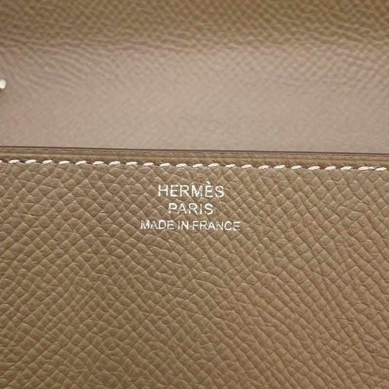 エルメス 財布 クリック16 エトゥープ/シルバー金具 エプソン D刻印 HERMES ショルダーウォレット