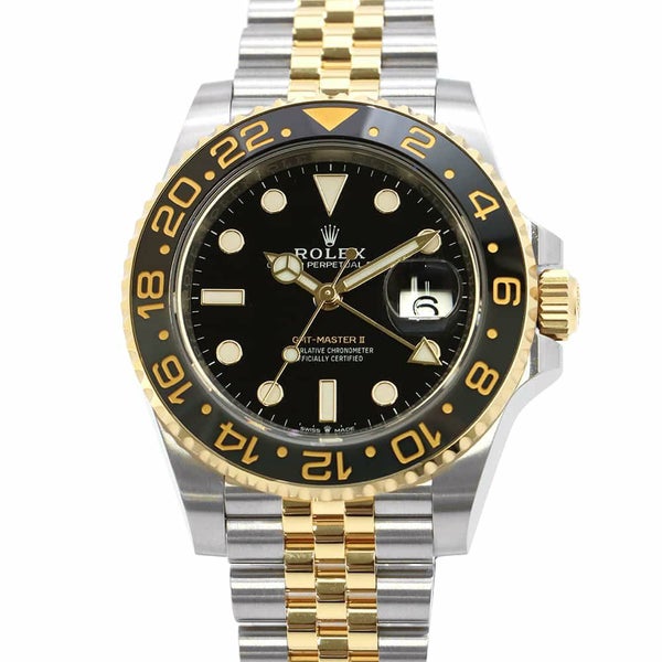 ロレックス GMTマスター2 SS/K18YG ランダムシリアル ルーレット 126713GRNR ROLEX 腕時計 黒文字盤