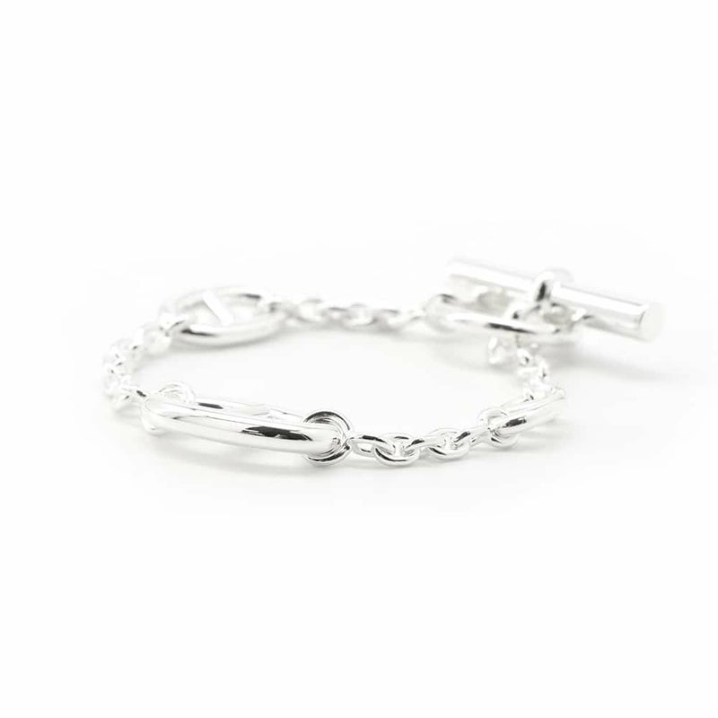 エルメス ブレスレット シェーヌダンクル ファランドール SV925シルバー サイズSH HERMES ジュエリー