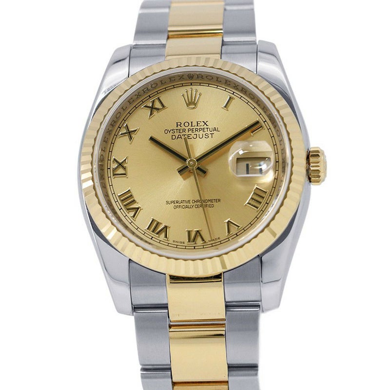 ロレックス デイトジャスト Z番 SS/K18YG 116233 ROLEX 腕時計 シャンパン文字盤