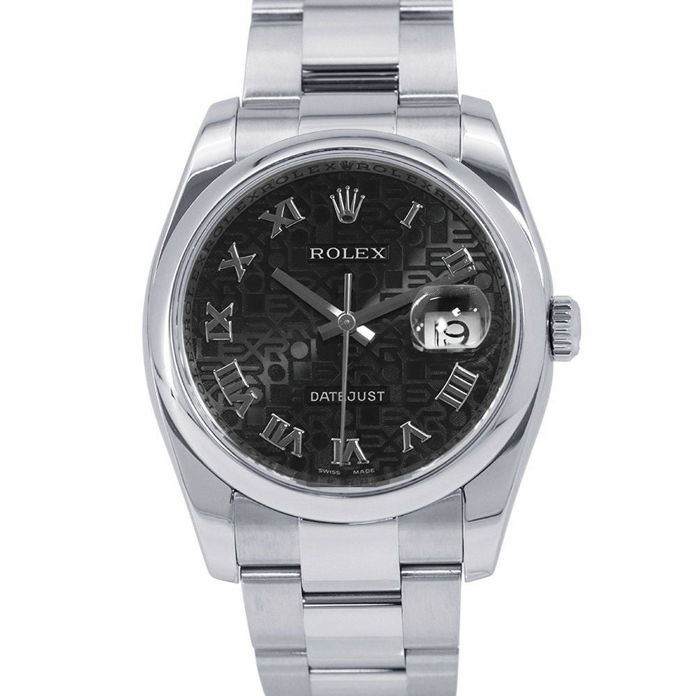 ロレックス デイトジャスト36 D番 116200 ROLEX 腕時計 黒文字盤