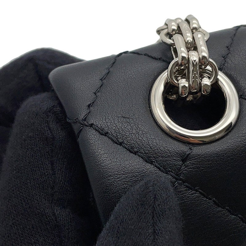 シャネル チェーンショルダーバッグ マトラッセ 2.55 ミニ ラムスキン AS0874 CHANEL 黒