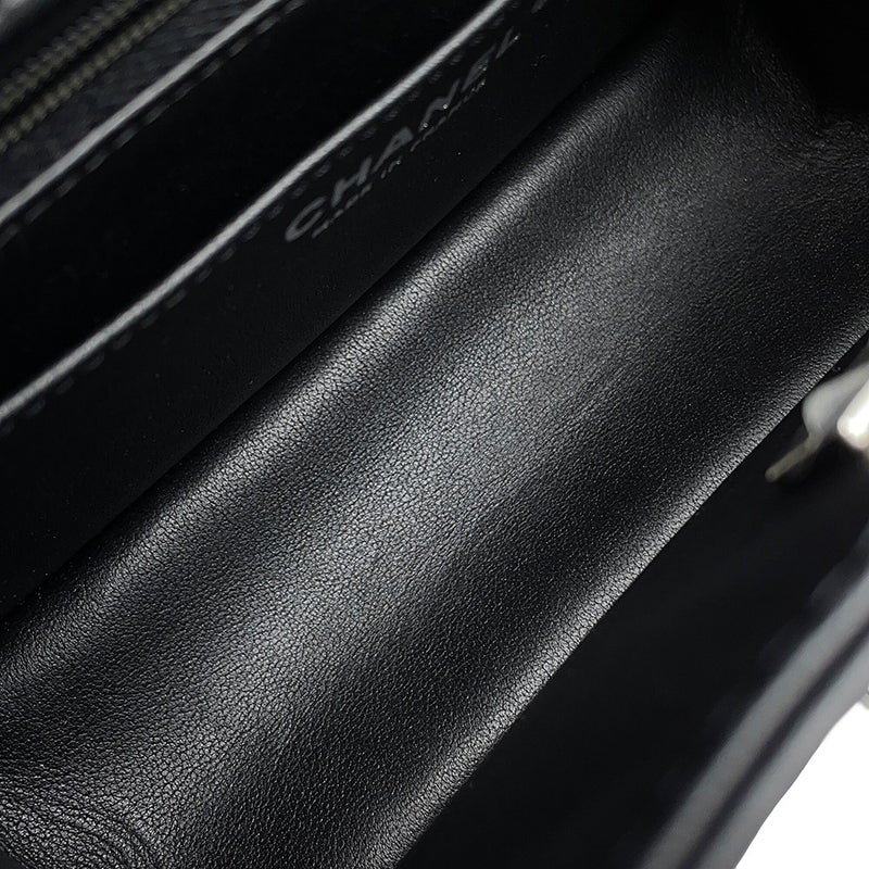 シャネル チェーンショルダーバッグ マトラッセ 2.55 ミニ ラムスキン AS0874 CHANEL 黒