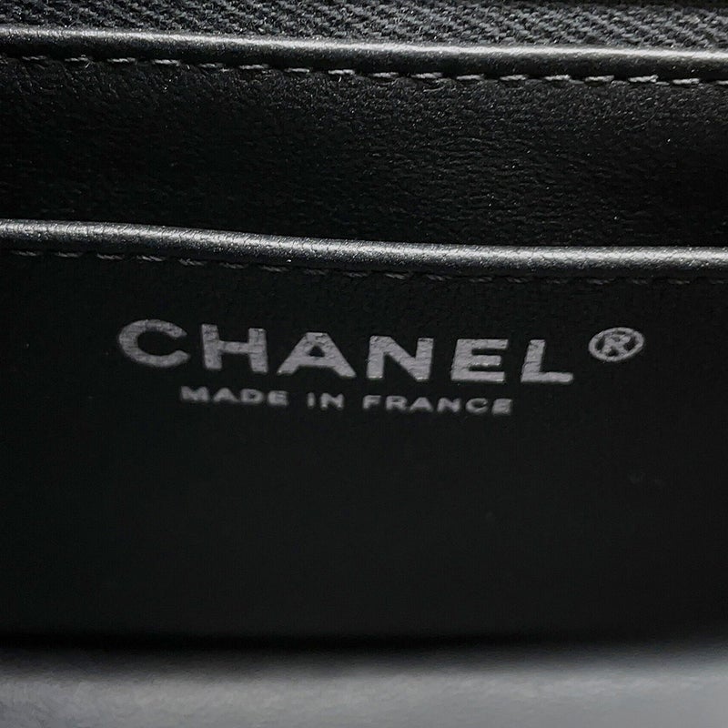シャネル チェーンショルダーバッグ マトラッセ 2.55 ミニ ラムスキン AS0874 CHANEL 黒