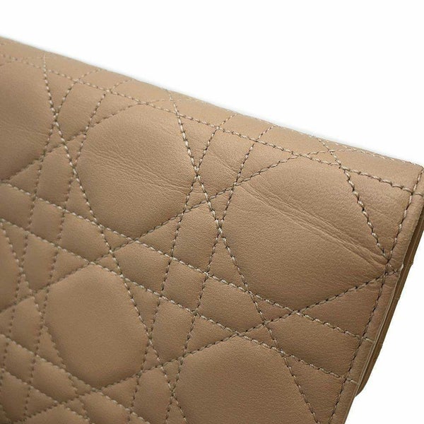 クリスチャン・ディオール チェーンウォレット カナージュ レザー Christian Dior 財布