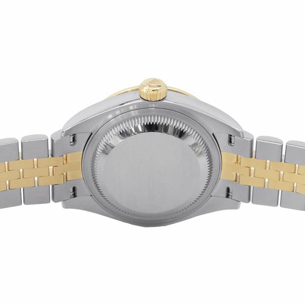 ロレックス レディ デイトジャスト SS/K18YG ダイヤべゼル 279383RBR ホワイトマザーオブパール/10PD文字盤 ホワイトシェル