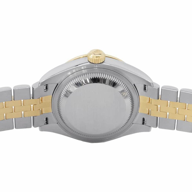 ロレックス レディ デイトジャスト SS/K18YG ダイヤべゼル 279383RBR ホワイトマザーオブパール/10PD文字盤 ホワイトシェル