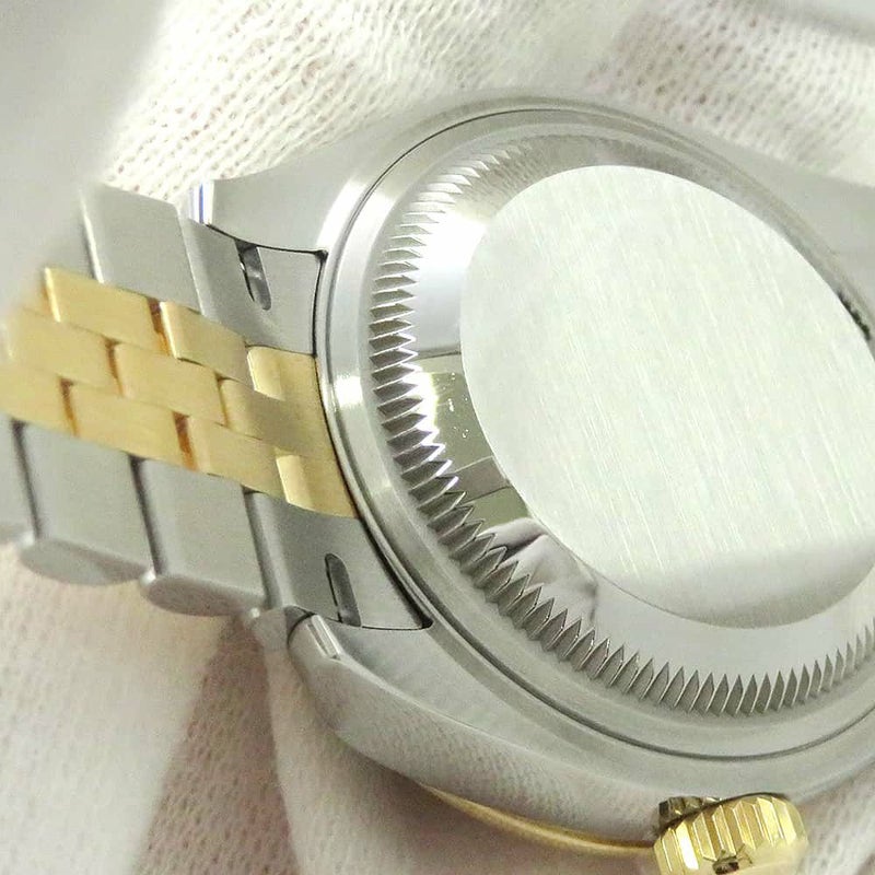 ロレックス レディ デイトジャスト SS/K18YG ダイヤべゼル 279383RBR ホワイトマザーオブパール/10PD文字盤 ホワイトシェル