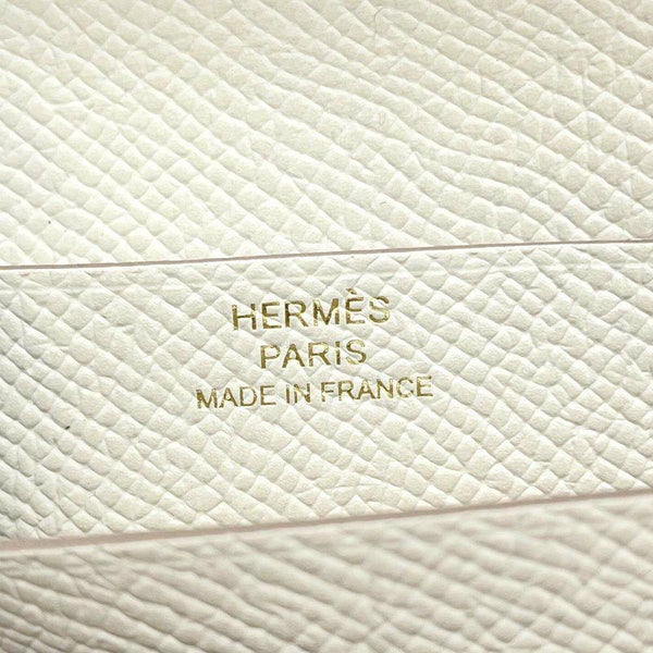 エルメス 二つ折り財布 ベアンコンパクト クレ/シルバー金具 エプソン W刻印 HERMES 財布