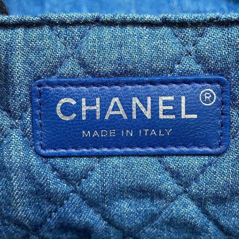 シャネル トートバッグ ショッピングバッグ デニム ココマーク AS0480 CHANEL バッグ ポーチ付き