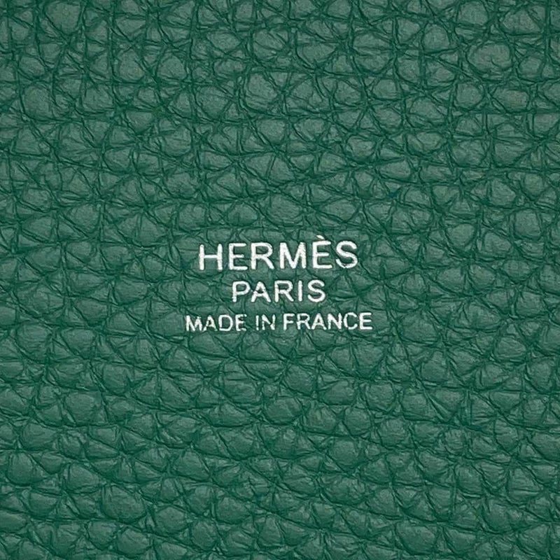 エルメス ハンドバッグ ピコタンロックMM ヴェールモワイヤン/シルバー金具 トリヨンクレマンス W刻印