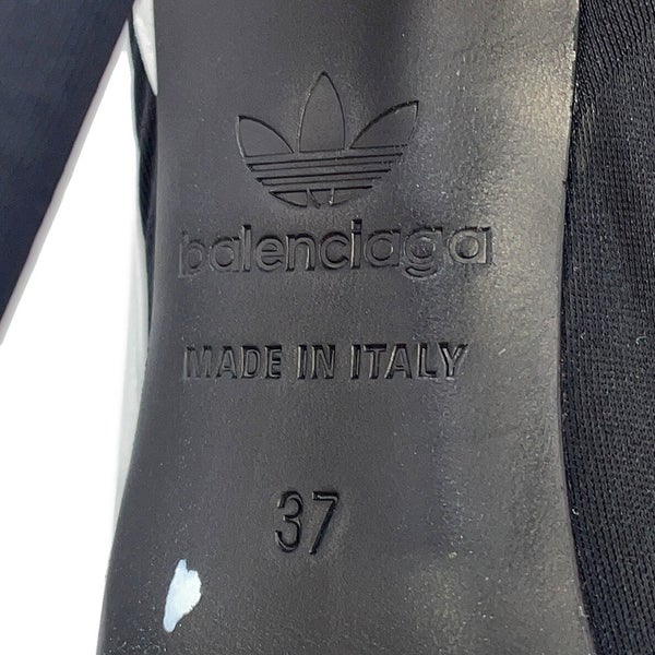 バレンシアガ ブーツ アディダスコラボ ナイフブーティー レディースサイズ37 724073 BALENSIAGA adidas 靴 黒 白