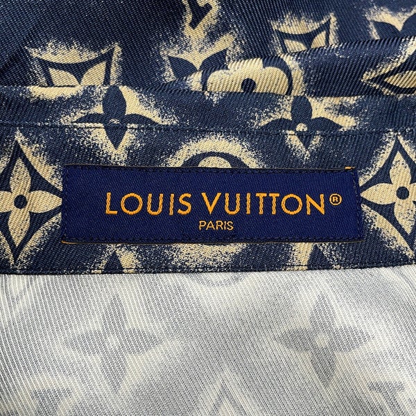 ルイヴィトン トップス オープンカラーシャツ シルク メンズサイズL HPS34W LOUIS VUITTON 半袖  23AW