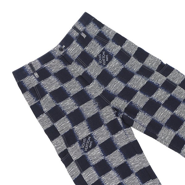 ルイヴィトン ボトムス ダミエ ウール パンツ メンズサイズ46 LOUIS VUITTON