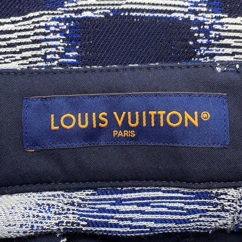 ルイヴィトン ボトムス ダミエ ウール パンツ メンズサイズ46 LOUIS VUITTON
