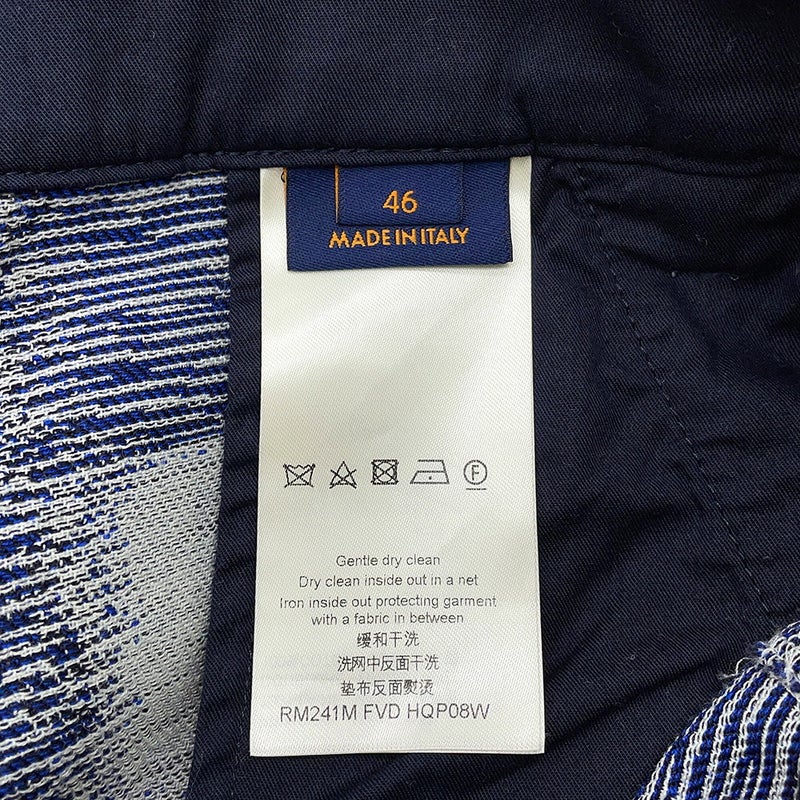 ルイヴィトン ボトムス ダミエ ウール パンツ メンズサイズ46 LOUIS VUITTON