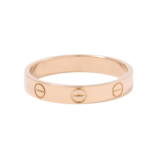 カルティエ リング ミニ ラブ スモールモデル K18PGピンクゴールド リングサイズ57 B4085200 Cartier ジュエリー 指輪