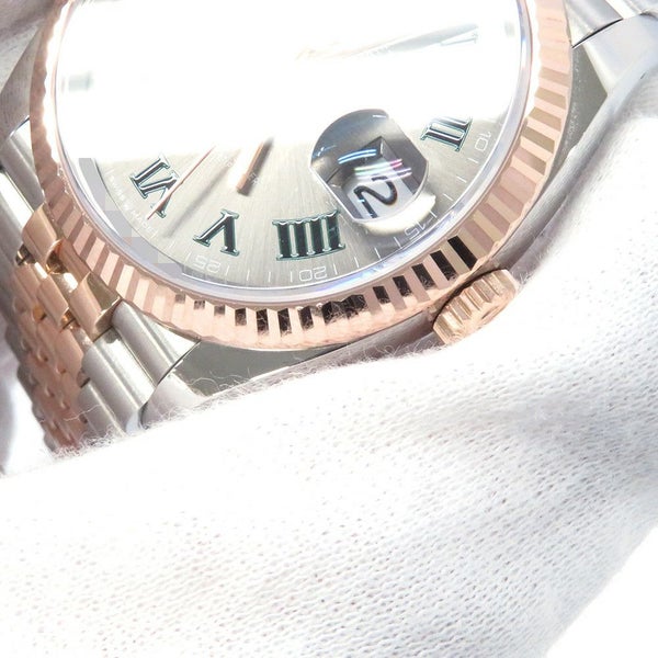 ロレックス デイトジャスト 36 SS/K18PGピンクゴールド ランダムシリアル 126231 スレート文字盤