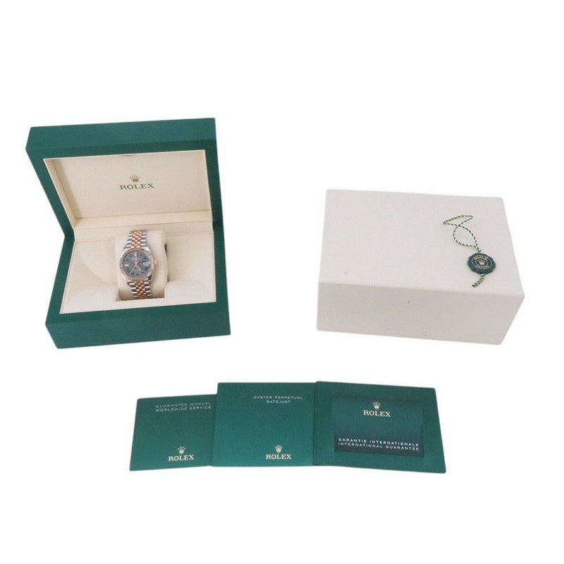 ロレックス デイトジャスト 36 SS/K18PGピンクゴールド ランダムシリアル 126231 スレート文字盤