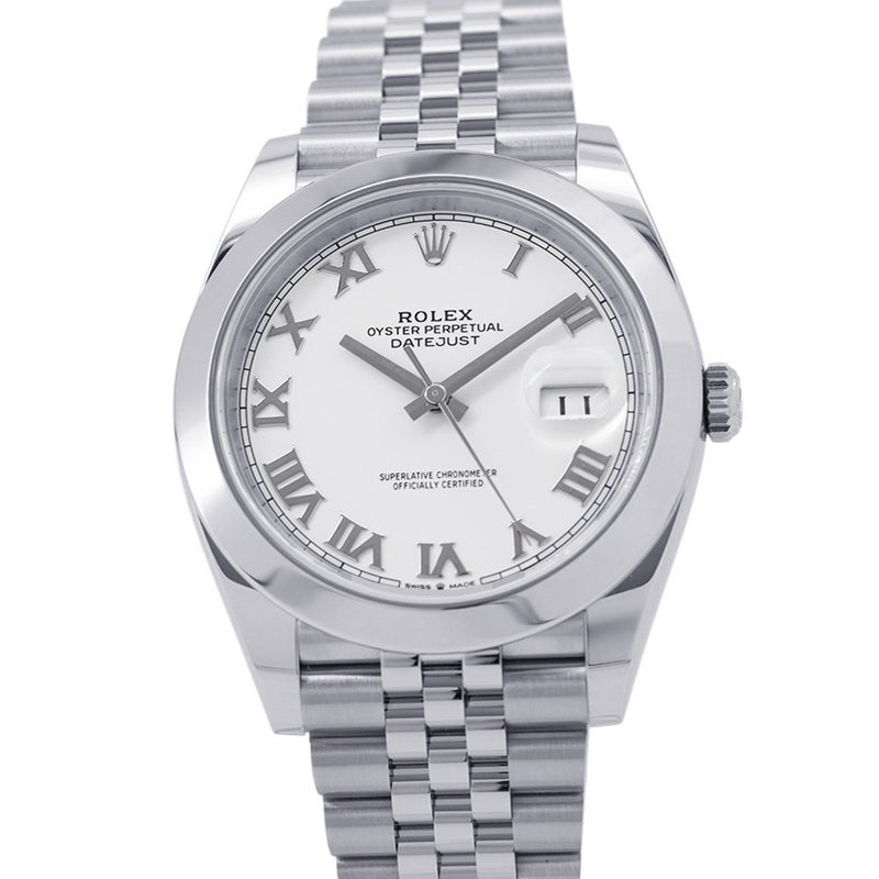 ロレックス デイトジャスト41 ランダムシリアル ルーレット 126300 ROLEX 腕時計 白文字盤