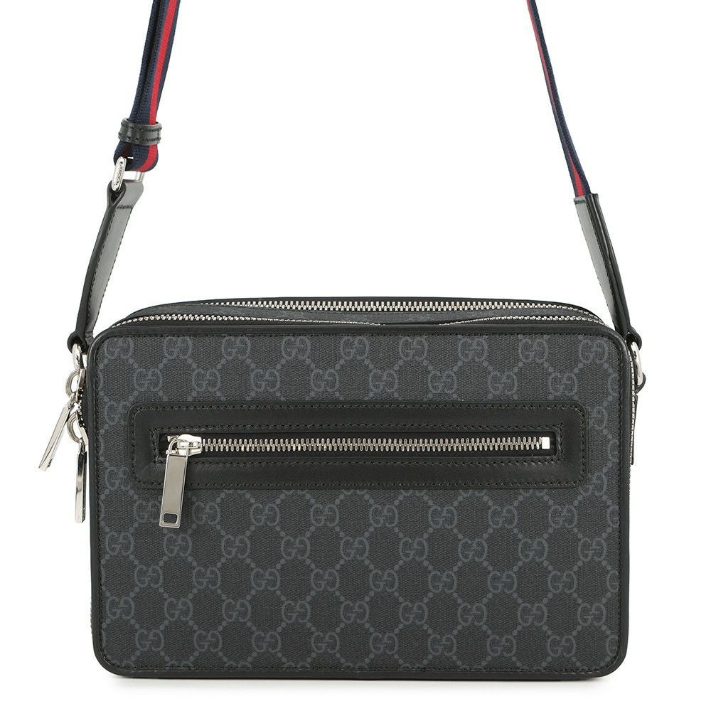 GUCCI★ボディバッグ★ブラック グッチ ショルダーバッグ GGキャンバス 122793 GUCCI バッグ 黒 メンズ