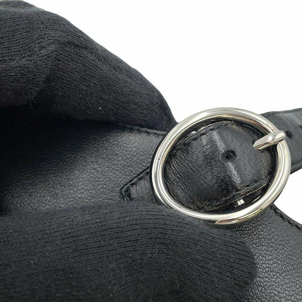 グッチ ローファー メリージェーン ローヒール シューズ レザー レディースサイズ37 635673 GUCCI 靴 黒