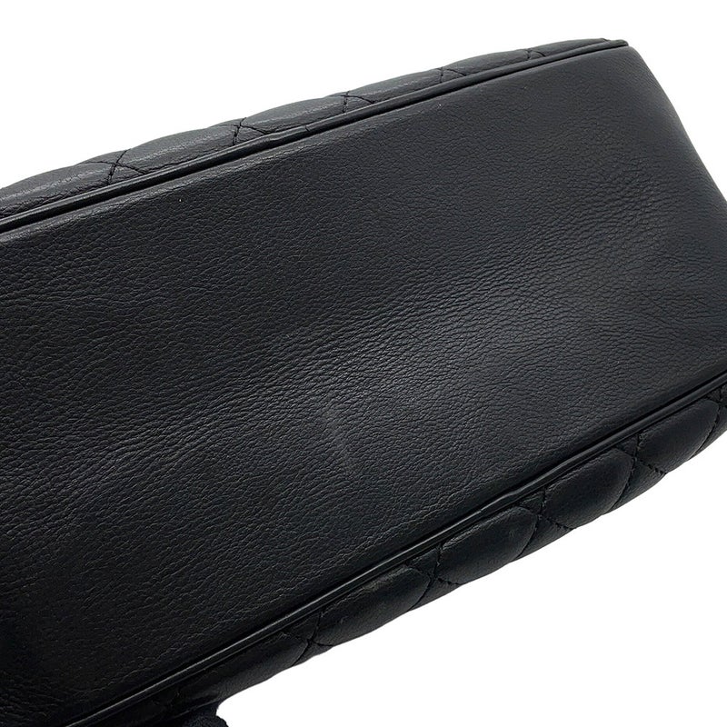 シャネル チェーンショルダーバッグ マトラッセ ココマーク バニティ ラムスキン  CHANEL 黒 2ｗay バッグ