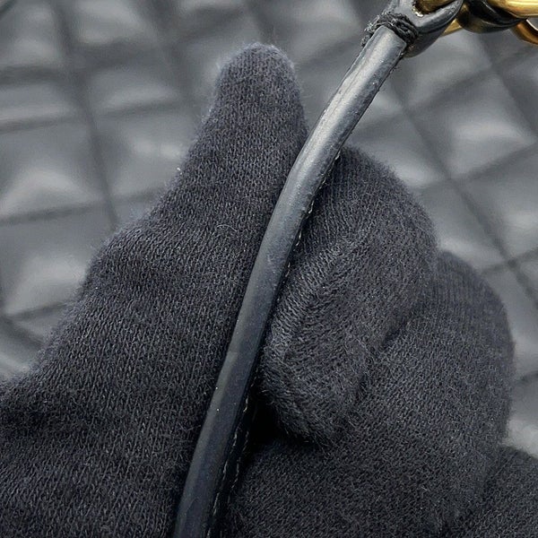 シャネル チェーンショルダーバッグ マトラッセ ココマーク バニティ ラムスキン  CHANEL 黒 2ｗay バッグ