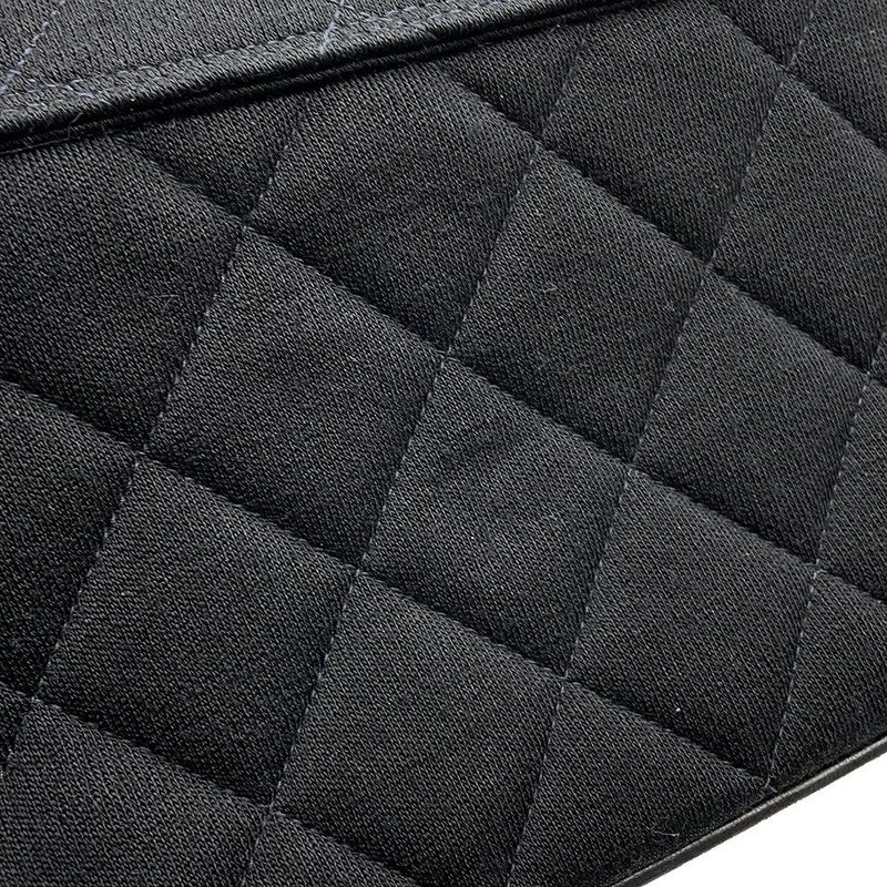 シャネル ハンドバッグ マトラッセ 2.55 コットン CHANEL 黒